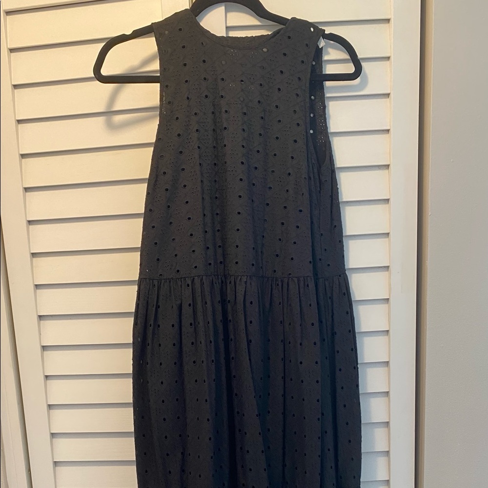 100% cotton black long dress. Made in ITALY 🇮🇹. New never worn